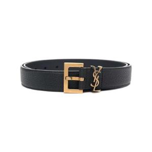 생로랑 카산드라 로고 장식 레더 벨트 1918567