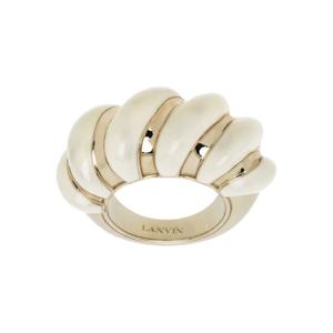 25 FW 랑방 여성 골드톤   오프 화이트 멜로디 캔디 링 251254F024001