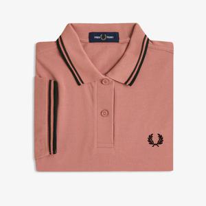 [G3600] 트윈 팁 프레드페리 셔츠 - 퍼티 핑크/로드브릭/블랙 (Z10) AFPF2513600-Z10