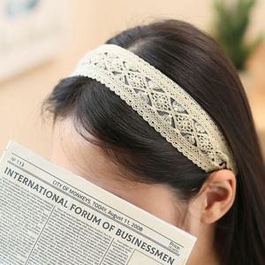 (엔젤슈슈) 프릴 레이스 헤어밴드 망사 데일리 머리띠