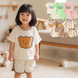 [조이멀티]말랑곰이 아동 반팔 반바지 상하복세트 205740