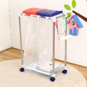 리빙분리수거함 2단