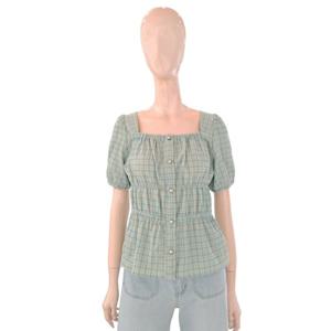 [숲]스퀘어넥 스모킹 블라우스 SB5SS3C