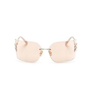 미우미우 로고 장식 랩어라운드 프레임 선글라스 SMU54YC080MZVN