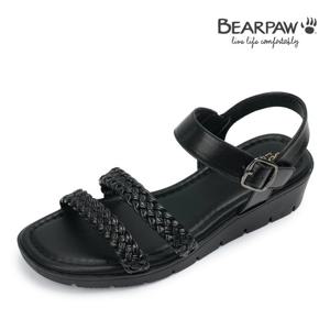 [베어파우] ADALEE 블랙 쿠션샌들 K2993001RB-W