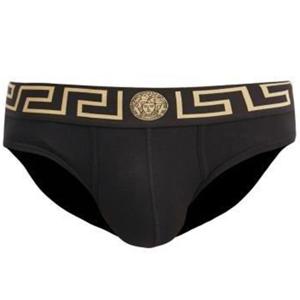 25 FW 베르사체 언더웨어 1팩 메두사 밴딩 코튼 브리프 블랙 AU10027 A232741