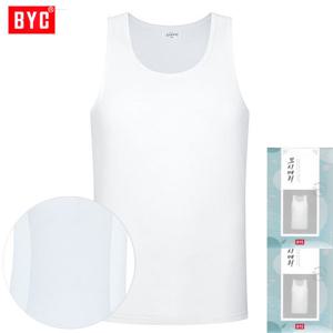 BYC옆선매쉬마혼방모시메리민소매남런닝2매ECS0029