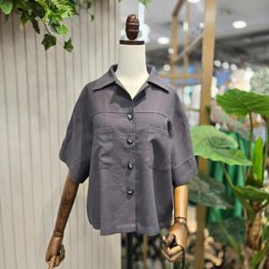 t스테파니 HC05 린넨앞포켓반팔자켓 A25JK5225