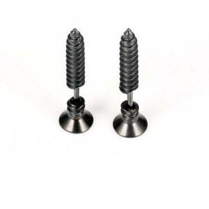 남성 펑크 나선형 스터트 귀걸이-블랙OC