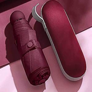 우산 5단 캡슐형 양산 레드 캡슐양산 암막