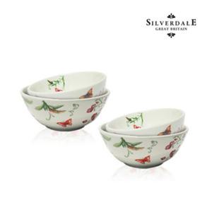 (실버데일) 에덴핑크 공기 대접 2인조 4P세트