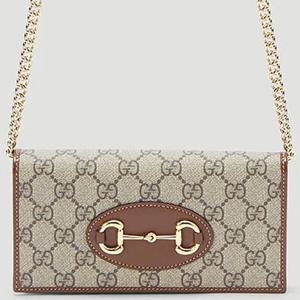 25 FW 구찌 HORSEBIT 홀스빗 1955 GG 슈프림 체인 월렛백 62189292TCG 8563