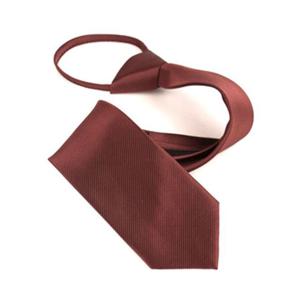 갈색 브라운 자동 지퍼넥타이_GA7006