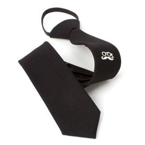 콧수염 신사 블랙 자동넥타이_GA5072