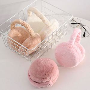 부드러운 털 길이조절 폴딩 마카롱 귀마개