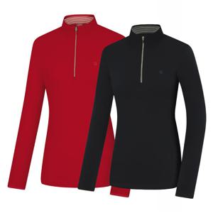 콜핑 여성 신축 긴팔 반집업 등산 티셔츠