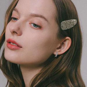 제이로렌 화이트 큐빅 실버 원터치 귀걸이 M03967