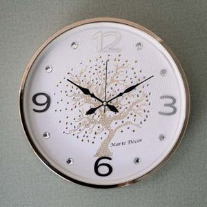 행운나무 벽시계(대) 골드아이보리