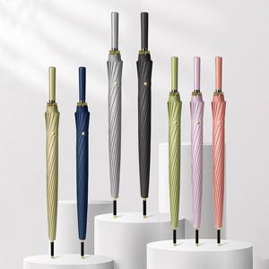 튼튼한 파스텔 자동 장우산 고급 대형 큰우산