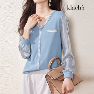 [클라셰]클라셰 블루클라우드쉬폰니트_CB3SKN020C