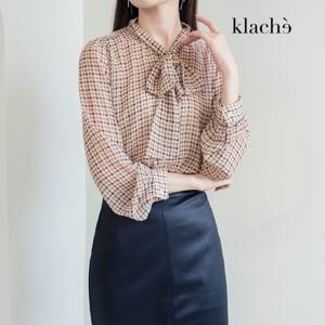 [클라셰]클라셰 로망아트나염타이블라우스_CB3SBL086A