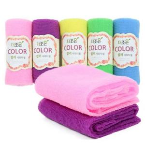 더조은 컬러 샤워타올 때타올 목욕타월 10P