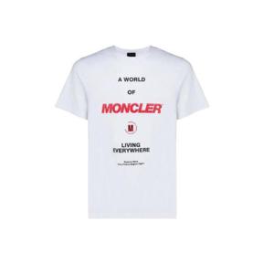 Moncler 로고 프린트 크루넥 티셔츠 8C00024829H8 001 TP941192590