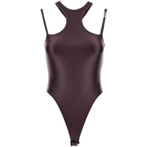 25 FW 베르사체진스꾸뛰르 로고 레터링 바디수트 78HAM210J0223 TP434800262