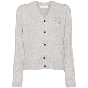 25 FW Maison Kitsune 볼드 폭스 헤드 자수 가디건 NW00510KT1112 TP432215483