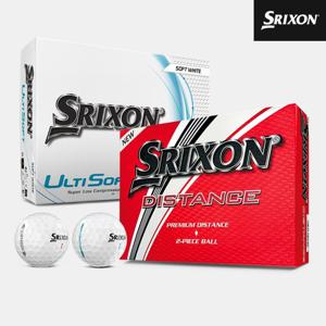 스릭슨 디스턴스/얼티소프트 골프볼[남여공용][화이트][2피스 12알]