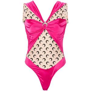 25 FW 마린세르 로고 장식 시스루 패널 바디수트 WTO393CJER0021 TP435782661