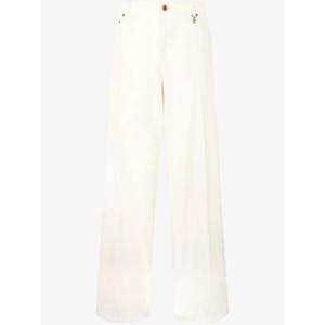 25 FW 로베르토 카발리 와이드 크림 팬츠 UKJ207KGN53 TP435833686
