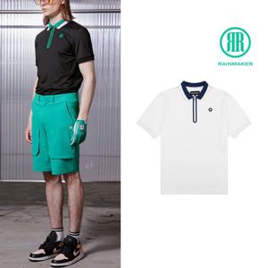 레인메이커 남성 반집업 크롭 요꼬 반팔 티셔츠 R32MCT06