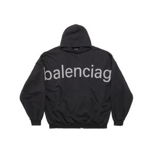 발렌시아가 로고 프린트 후디 739024TOVN9