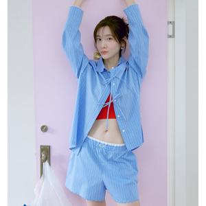 [주크] 리본 스트라이프 파자마 셔츠 Z252MSC025