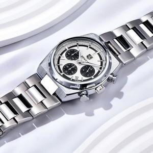 B316WC 크로노그래프 스텐레스 스트랩 메탈 손목시계