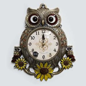 썬플라워 부엉이 골드 무소음 벽시계 벽걸이 선물
