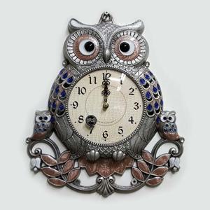 대형 부엉이대  주석 무소음  벽시계 벽걸이 개업선물