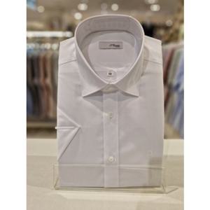 [듀퐁셔츠] 25 S S (SE5MM12HS703SWH) 화이트 기본무지 스트레치 스판 반소매 일반핏 셔츠