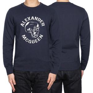 알렉산더맥퀸 남성 스컬 로고 자수 로고 맨투맨 662584 QRX43 09