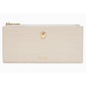 [질스튜어트ACC] [25FW] [AVENUE] 아이보리  크로커 엠보 가죽 슬림 장지갑JAWA5F814I2