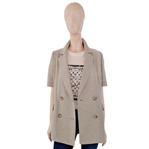 [숲]박시 뒤 트임 더블 반팔 자켓 SB6JK30