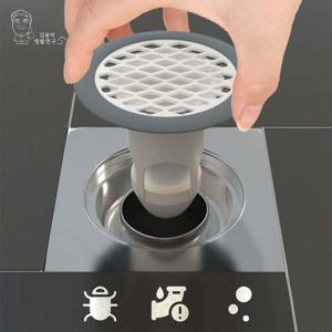 듀올 화장실 냄새 벌레차단 배수구 하수구 마개 트랩