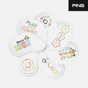 [핑]2025 핑 W 캐릭터 아이언 헤드커버 여성용  화이트  6번9번