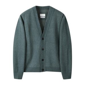 [커스텀멜로우]블루 폭스 블렌디드 카디건 CWWAW24701BGX