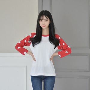 지앤제이 반짝 스타 7부 래글런 티 (3colors)