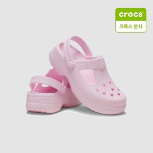 [크록스]아동화 클래식 메리제인 클로그 키즈 핑크 밀크 210615-6ZW