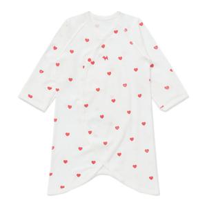 [블루독베이비]RD)하트뱀부배내가운 45A70-001-04