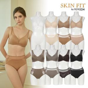 비비안 스킨핏 라이크라 보정라인 노와이어 여성속옷세트 16종
