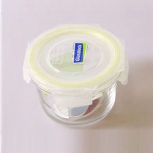 글라스락 밀폐 용기 유리 반찬통 보관통 원형 165ml 밀폐용기